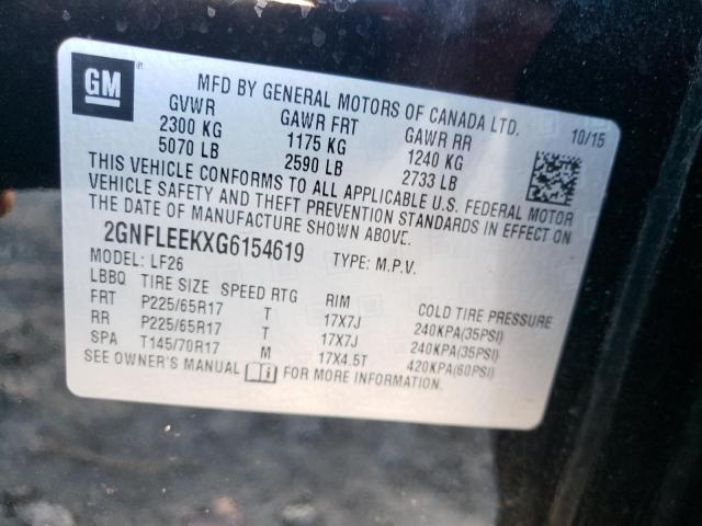 Photo 10 from auction – 2016 CHEVROLET EQUINOX LS with VIN 2GNFLEEKXG6154619