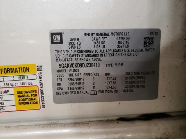 Foto 10 de la subasta – 2013 BUICK ENCLAVE con VIN 5GAKVCKD9DJ230410