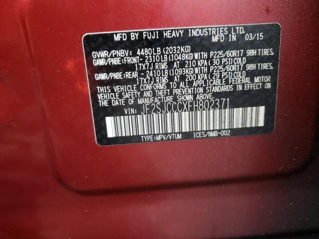 Photo 10 from auction – 2015 SUBARU FORESTER 2 with VIN JF2SJCCCXFH802371