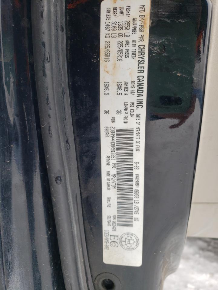 Photo 10 from auction – 2008 DODGE GRAND CARA with VIN 2D8HN44H38R812651