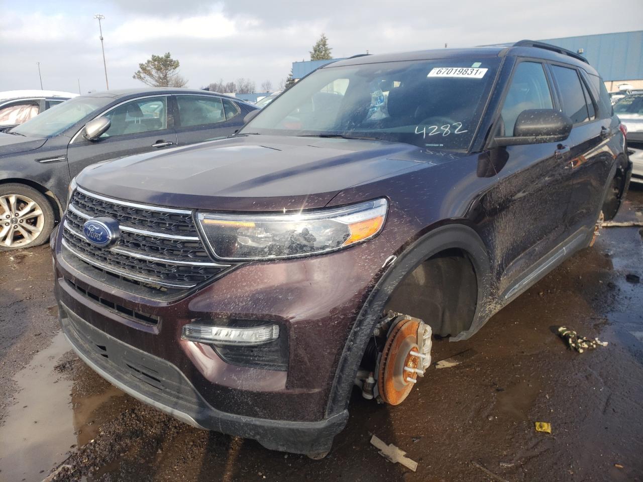 Photo 2 from auction – 2020 FORD EXPLORER X with VIN 1FMSK8DH0LGA44282