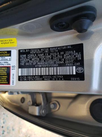 Photo 10 from auction – 2014 TOYOTA AVALON BAS with VIN 4T1BK1EB1EU135664