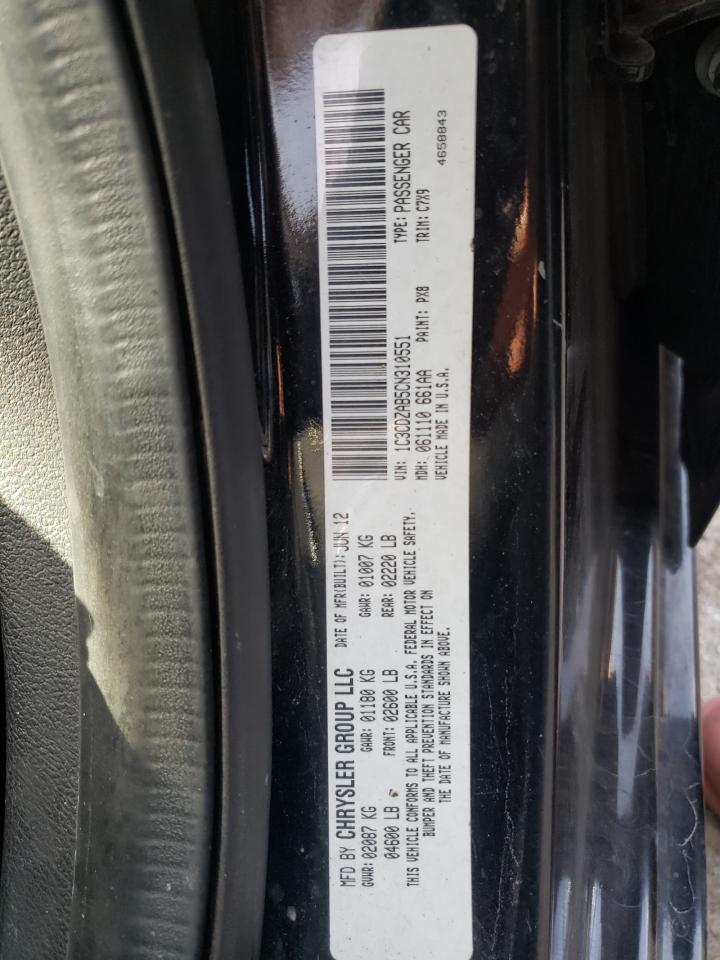 Foto 10 de la subasta – 2012 DODGE AVENGER SE con VIN 1C3CDZAB5CN310551