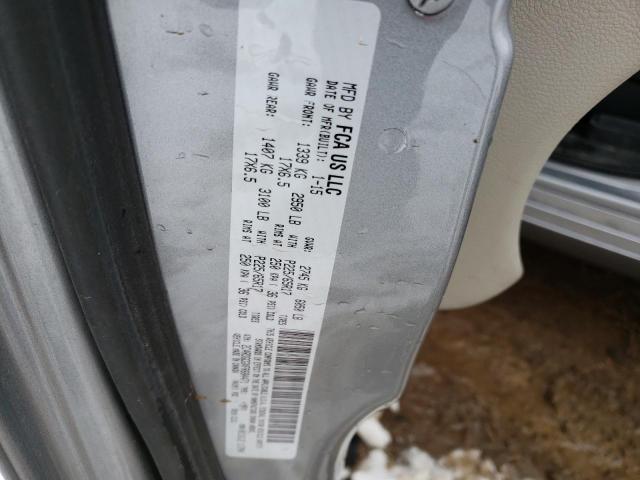 Photo 10 from auction – 2015 DODGE GRAND CARA with VIN 2C4RDGCGXFR684471