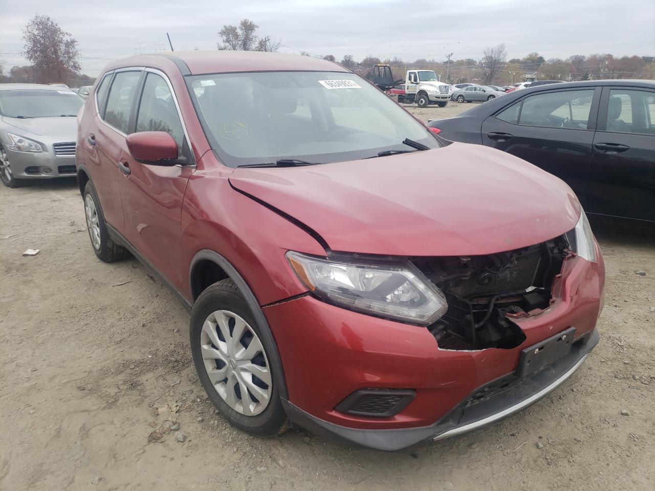 NISSAN ROGUE S 2016 with VIN KNMAT2MT2GP699273 - Photo from auction