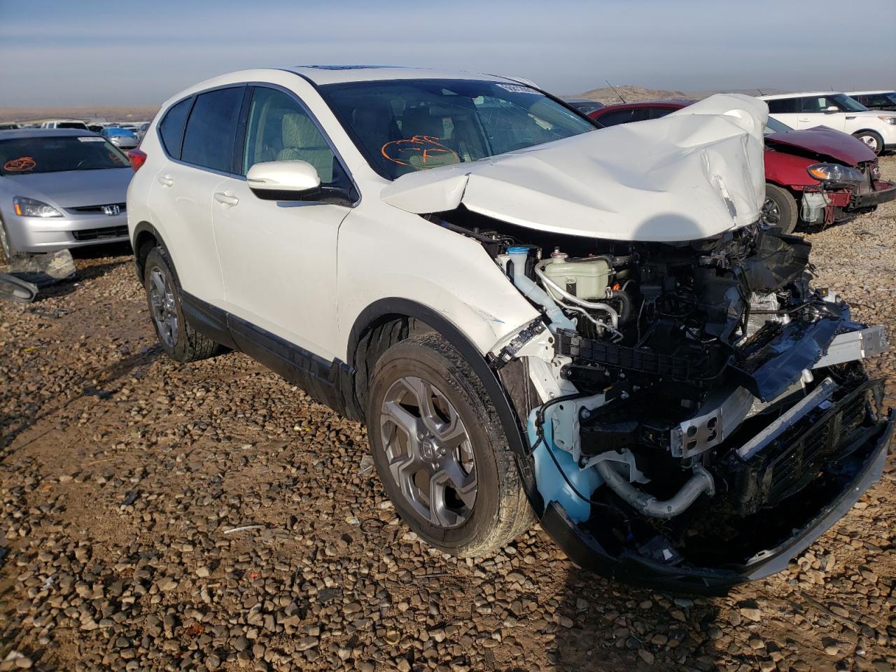 HONDA CR-V EX 2018 with VIN 2HKRW2H56JH652126 - Photo from auction