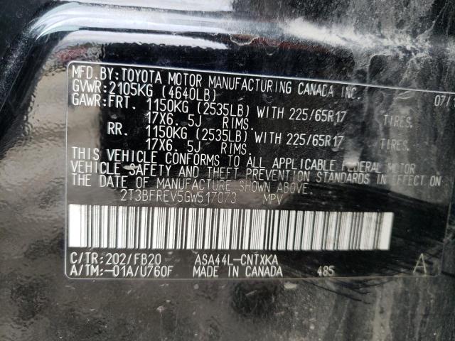 Photo 10 from auction – 2016 TOYOTA RAV4 LE with VIN 2T3BFREV5GW517073