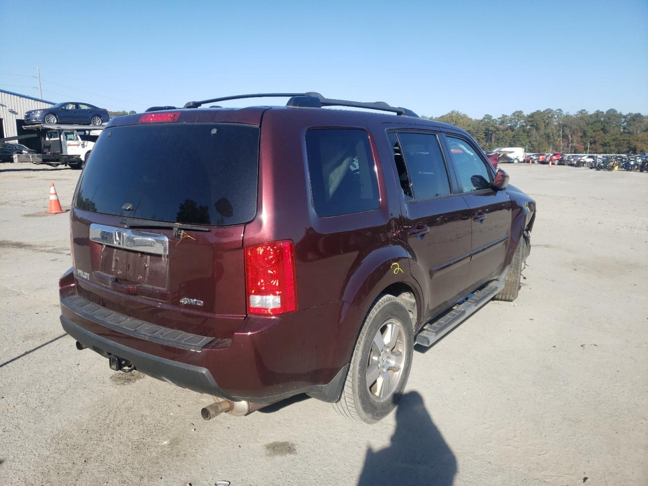 Photo 4 from auction – 2010 HONDA PILOT EXL with VIN 5FNYF4H53AB028483