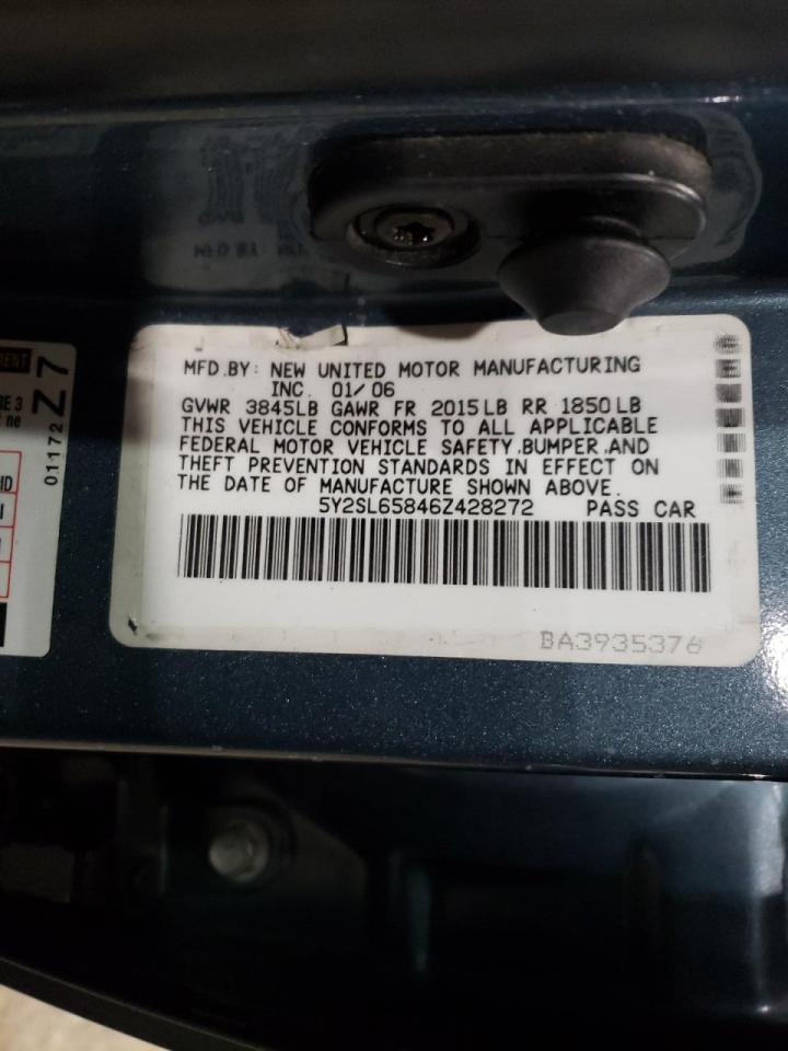 Photo 10 from auction – 2006 PONTIAC VIBE with VIN 5Y2SL65846Z428272