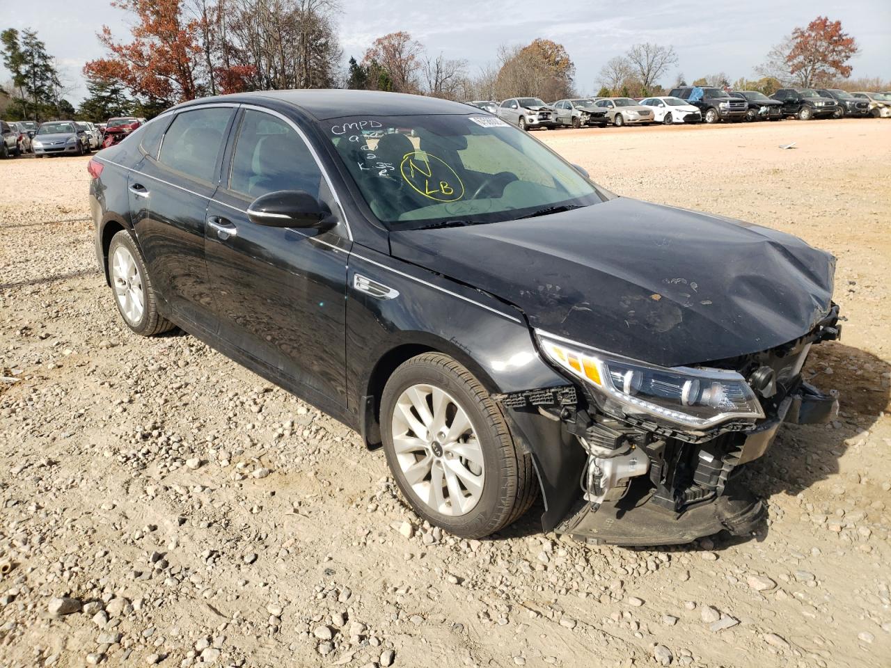 KIA OPTIMA EX 2017 with VIN 5XXGU4L35HG159249 - Photo from auction
