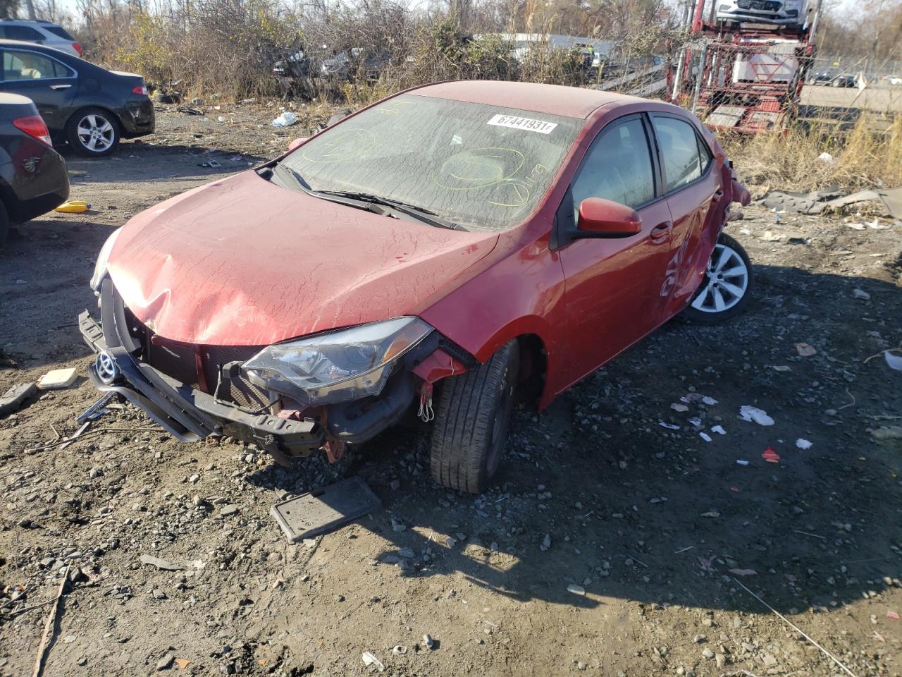 Photo 2 from auction – 2015 TOYOTA COROLLA L with VIN 5YFBURHE4FP333320