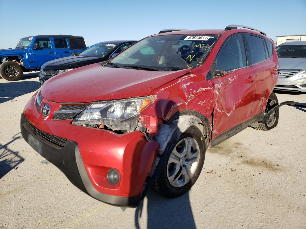Photo 2 from auction – 2014 TOYOTA RAV4 LE with VIN 2T3ZFREV8EW115396