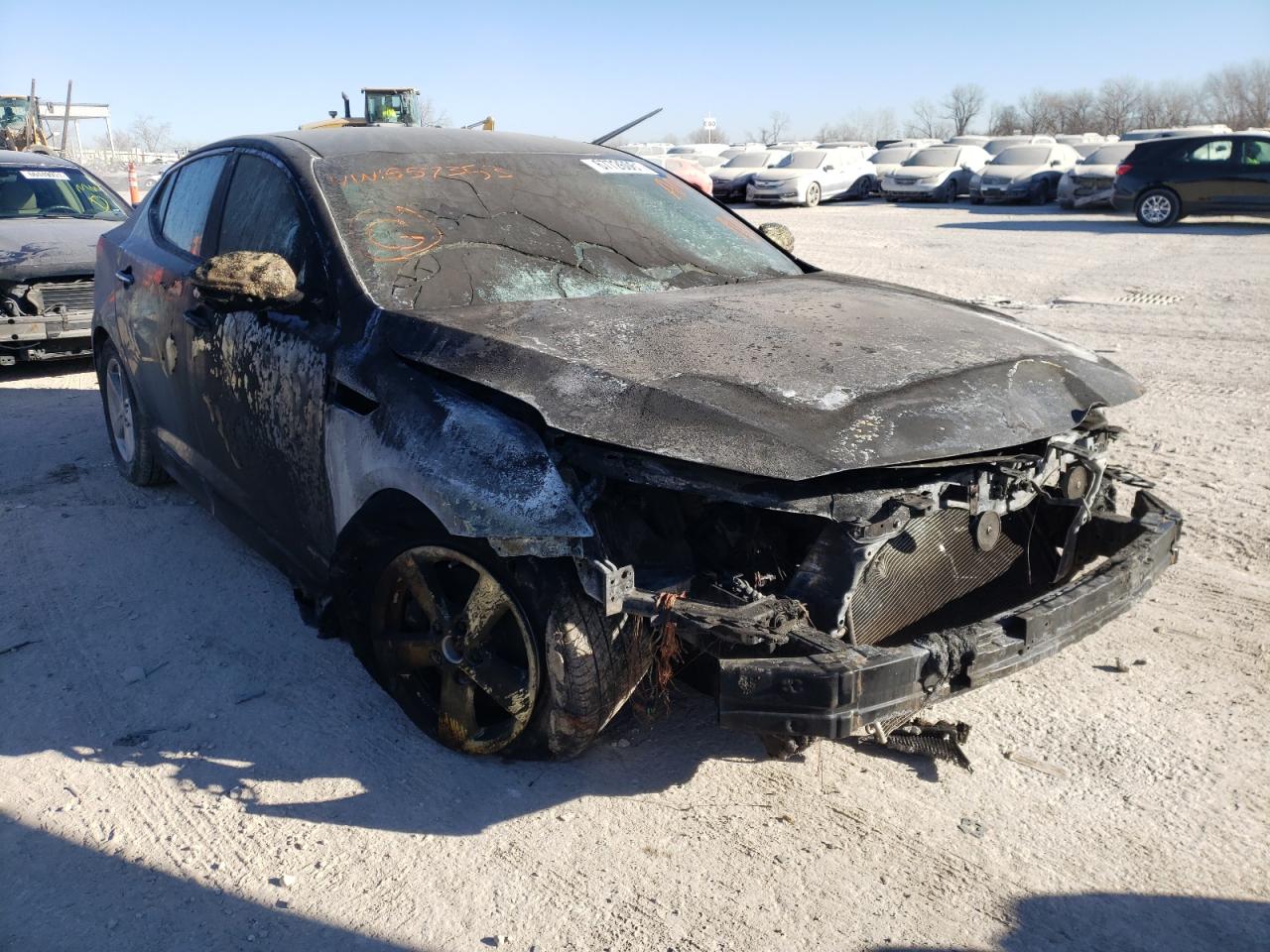 KIA OPTIMA LX 2015 with VIN KNAGM4A71F5557353 - Photo from auction