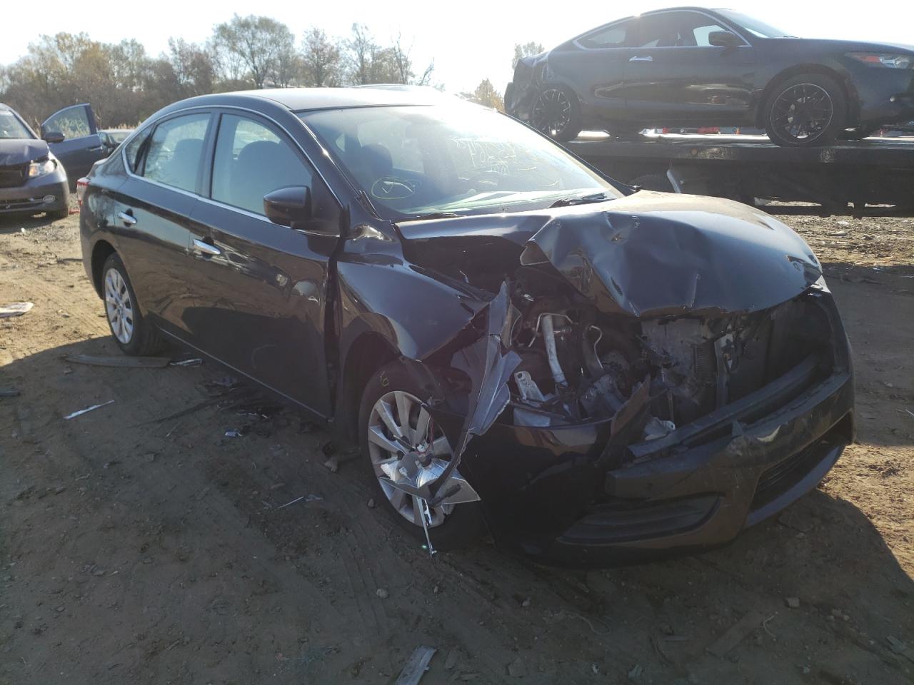 NISSAN SENTRA S 2014 with VIN 3N1AB7AP1EY281387 - Photo from auction