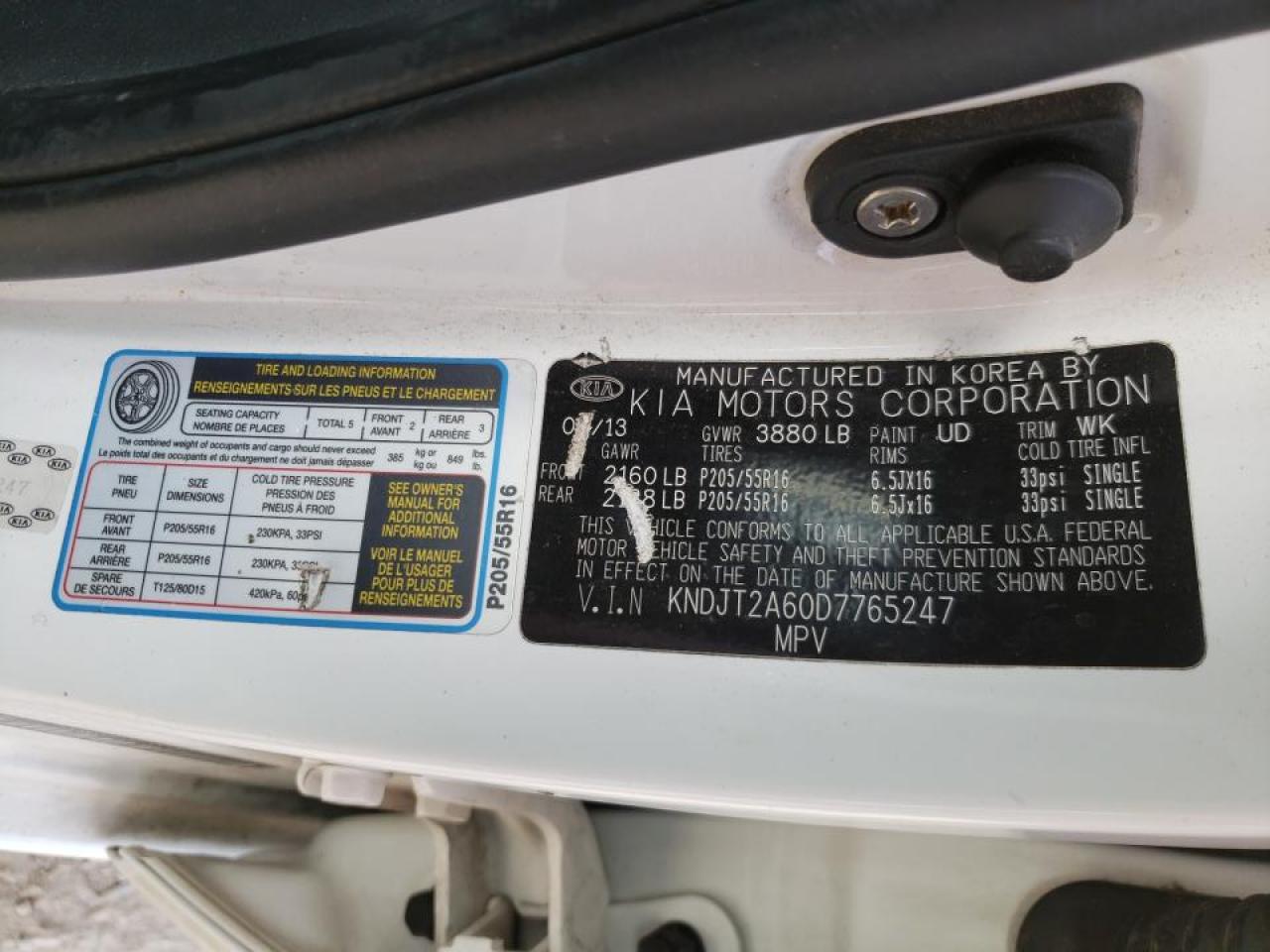 Фото 10 с аукциона – 2013 KIA SOUL + с VIN KNDJT2A60D7765247
