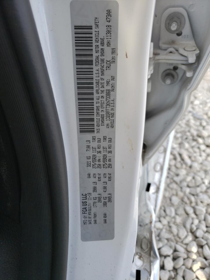 Photo 10 from auction – 2019 RAM 1500 BIG H with VIN 1C6SRFFT3KN733868