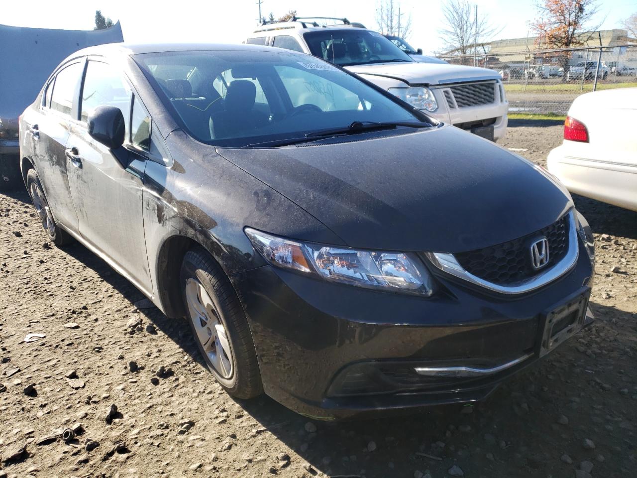 HONDA CIVIC LX 2013 with VIN 19XFB2F57DE243479 - Photo from auction