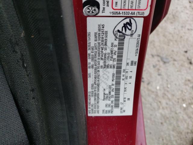 Photo 10 from auction – 2011 FORD FIESTA SE with VIN 3FADP4EJXBM125745