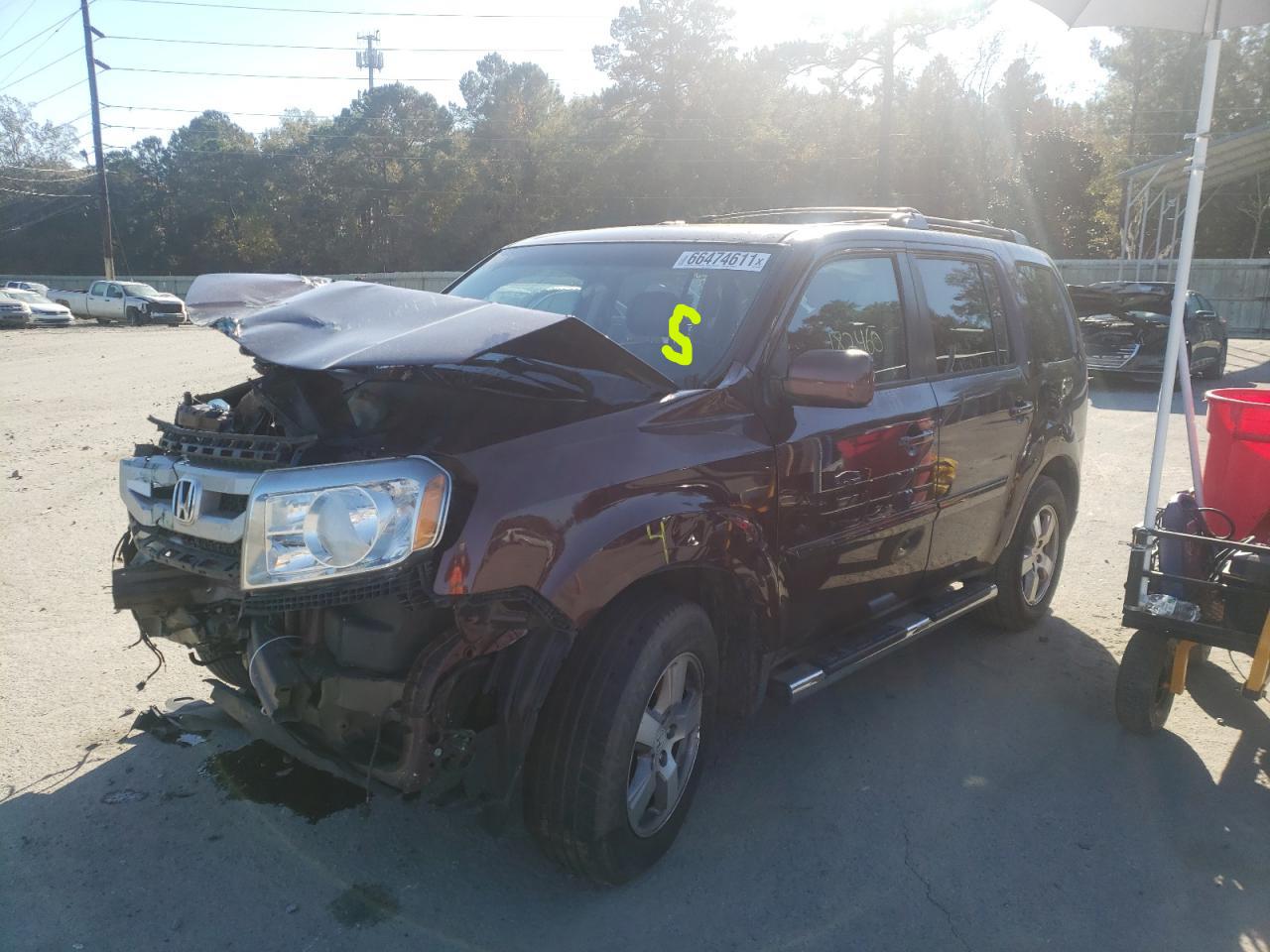 Photo 2 from auction – 2010 HONDA PILOT EXL with VIN 5FNYF4H53AB028483