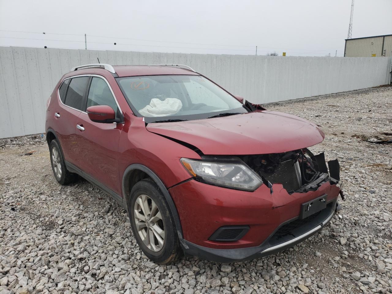 NISSAN ROGUE S 2016 with VIN KNMAT2MV2GP641102 - Photo from auction