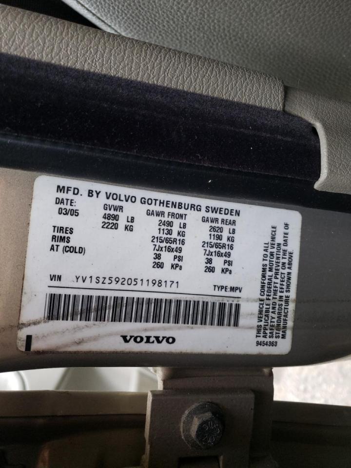 Photo 10 from auction – 2005 VOLVO XC70 with VIN YV1SZ592051198171