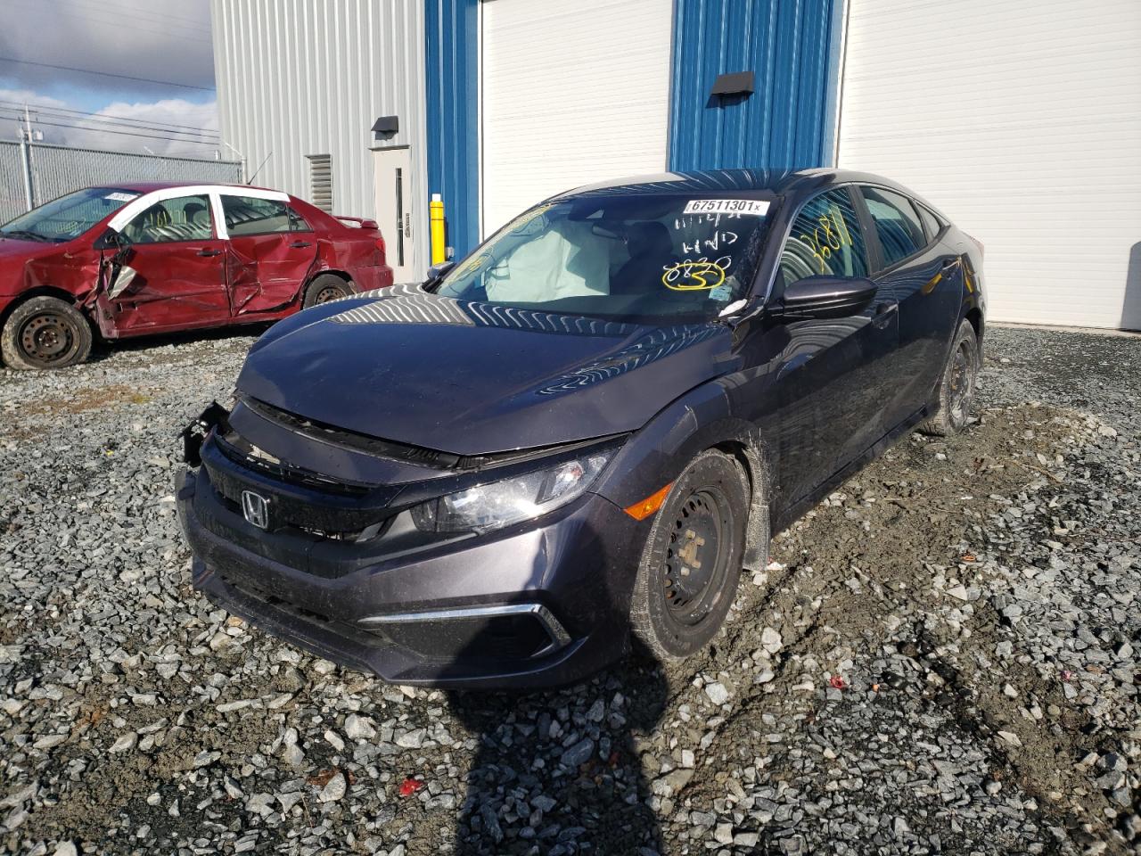 Photo 2 from auction – 2019 HONDA CIVIC LX with VIN 2HGFC2E51KH028830