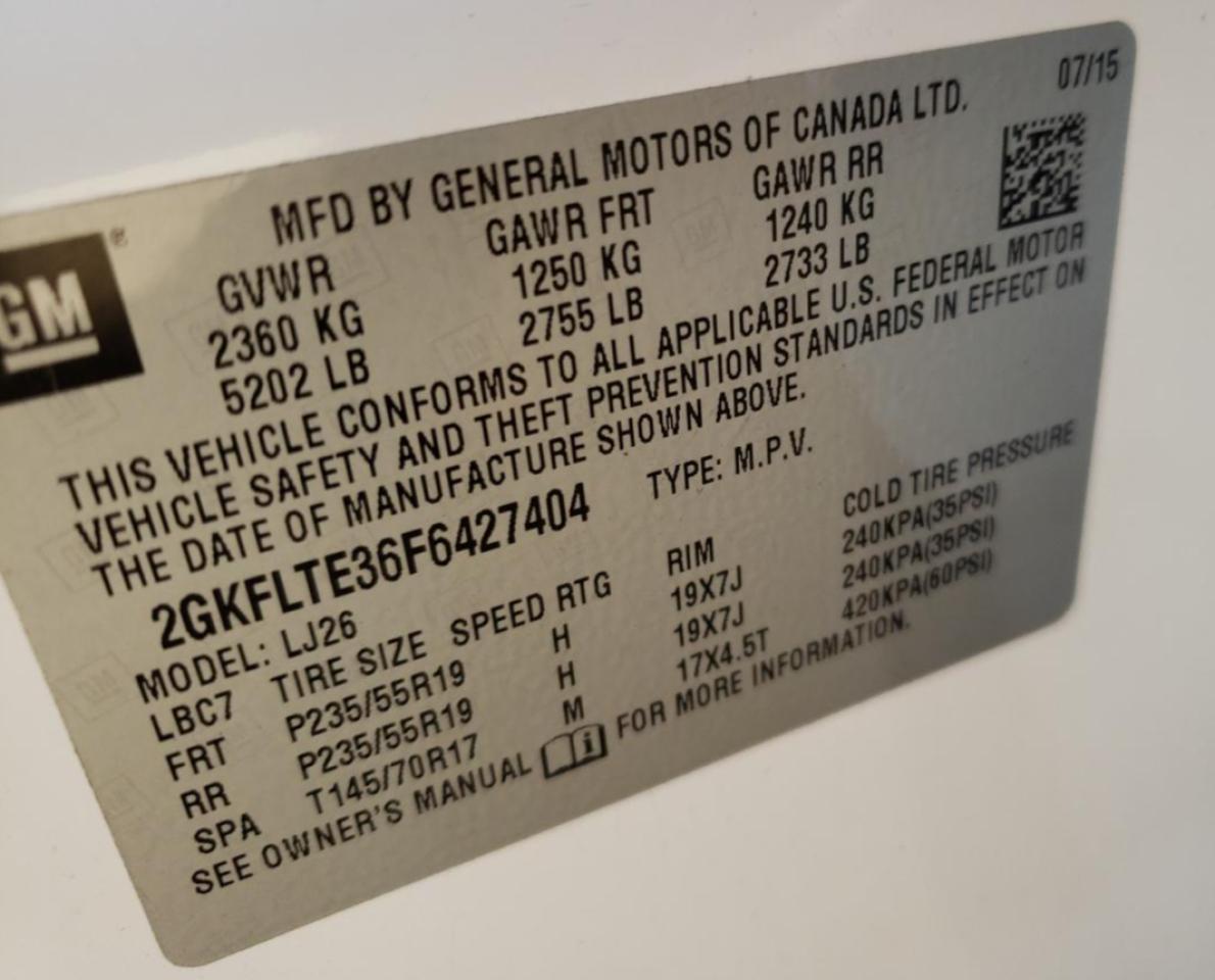 Photo 10 from auction – 2015 GMC TERRAIN SL with VIN 2GKFLTE36F6427404