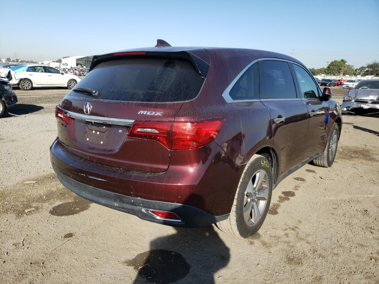Photo 4 from auction – 2014 ACURA MDX with VIN 5FRYD3H29EB001542