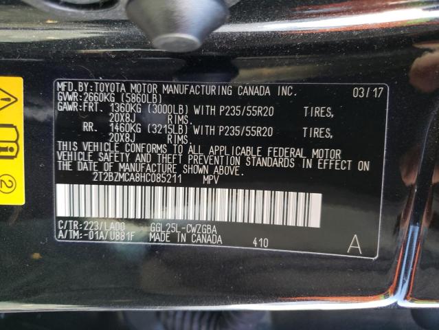 Photo 10 from auction – 2017 LEXUS RX with VIN 2T2BZMCA8HC085211