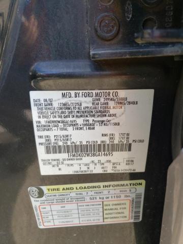 Photo 10 from auction – 2008 FORD TAURUS X S with VIN 1FMDK02W38GA14695