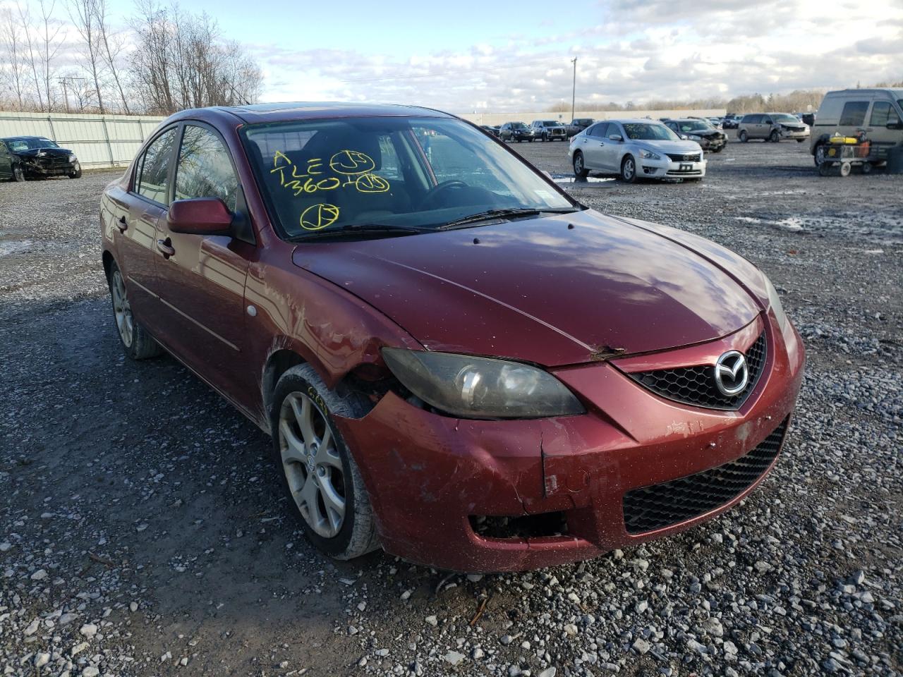 MAZDA 3 I 2009 with VIN JM1BK32G391244733 - Photo from auction