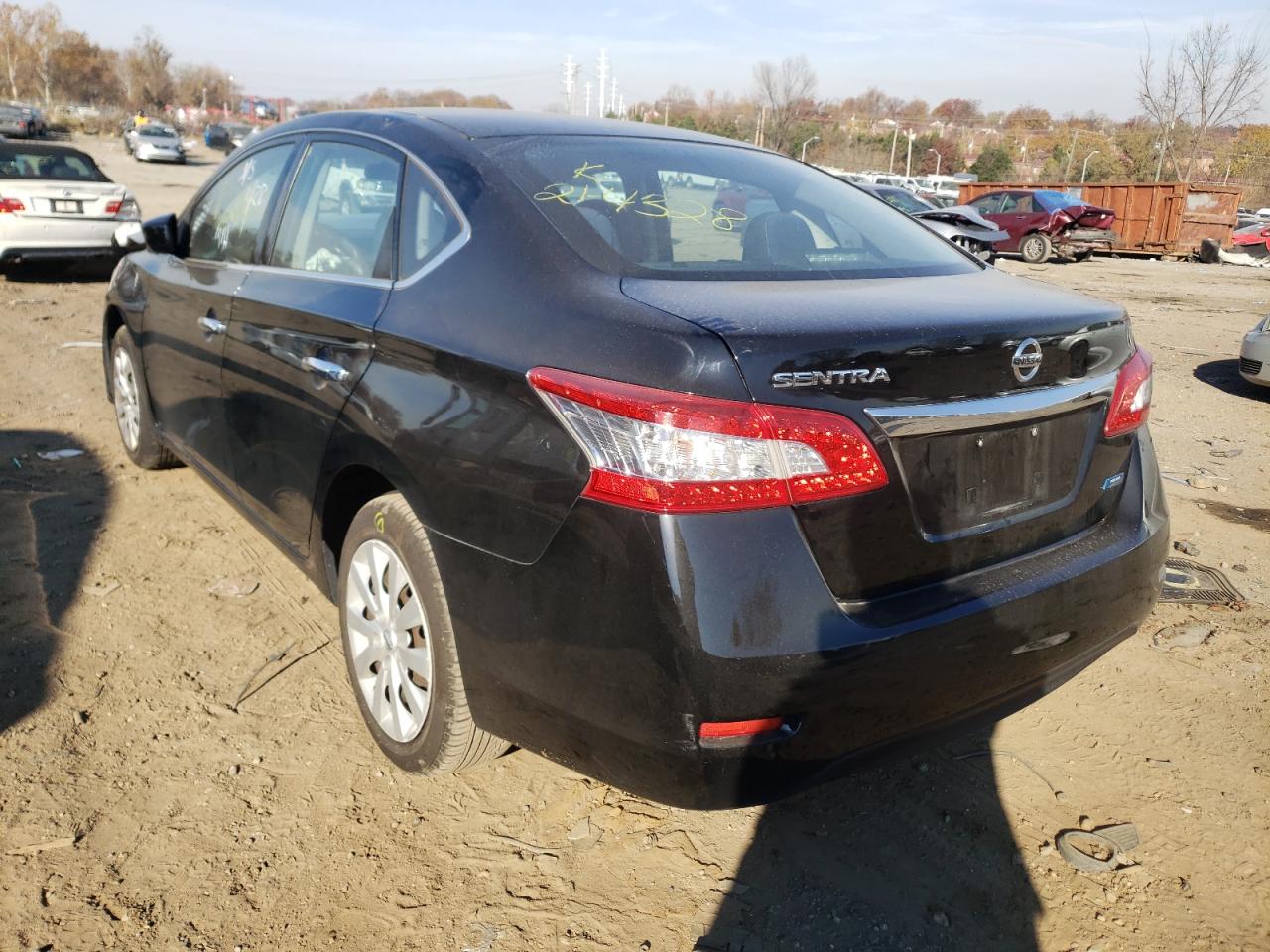Photo 3 from auction – 2014 NISSAN SENTRA S with VIN 3N1AB7AP1EY281387