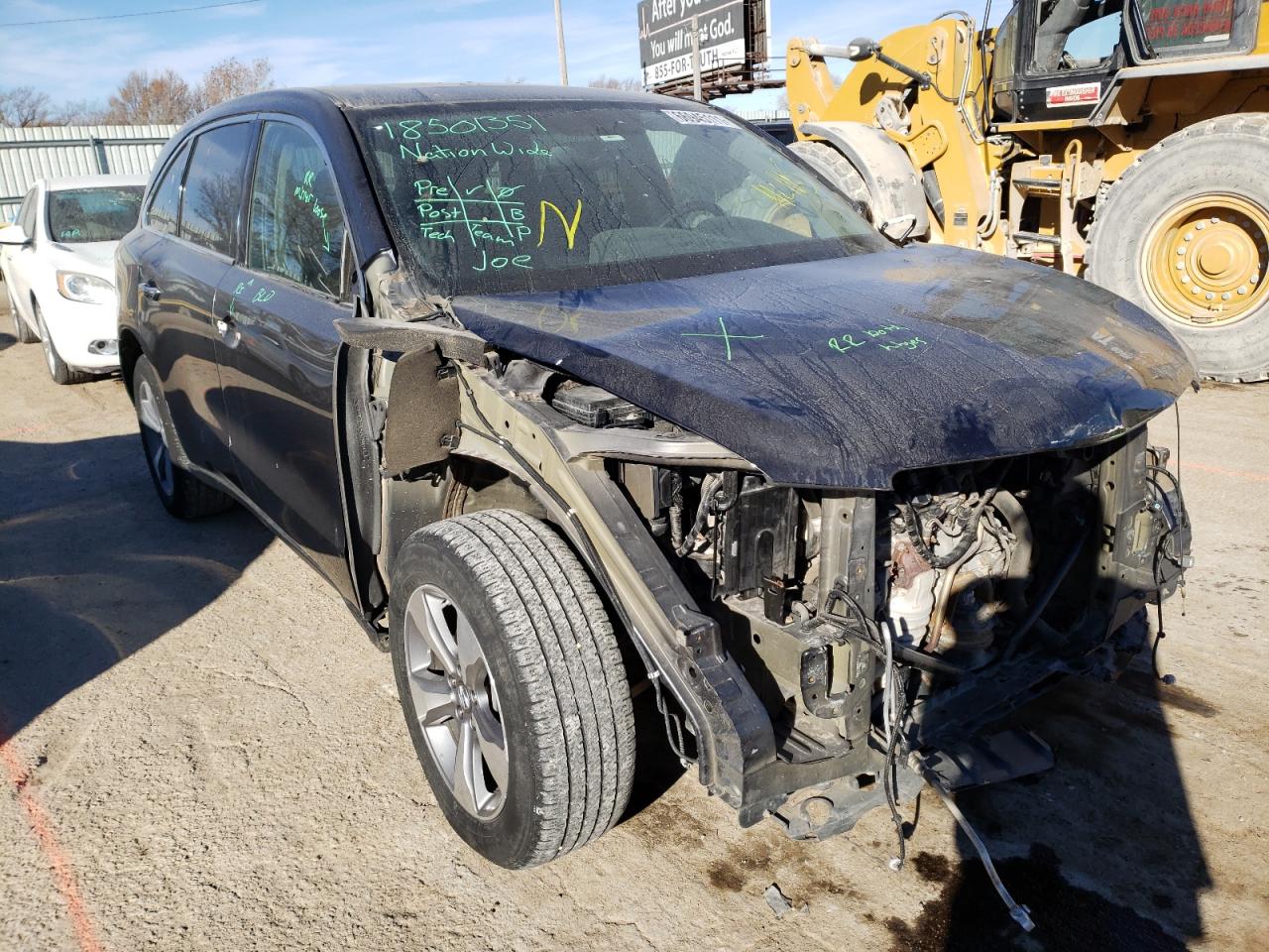 ACURA MDX 2015 with VIN 5FRYD4H20FB010718 - Photo from auction