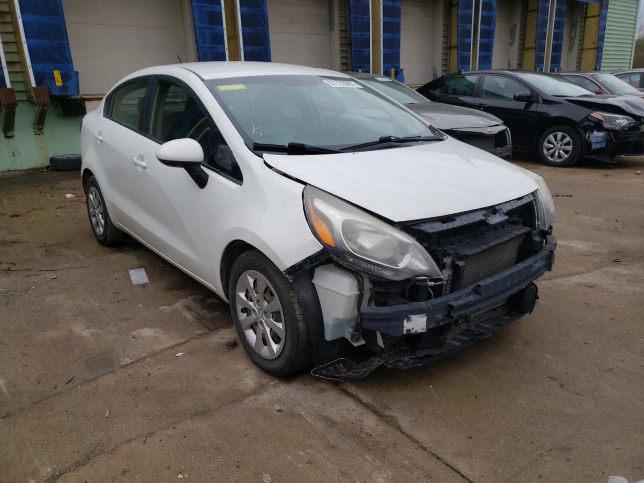 KIA RIO LX 2013 with VIN KNADM4A35D6308206 - Photo from auction