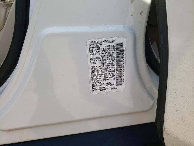 Photo 10 from auction – 2010 INFINITI FX35 with VIN JN8AS1MW8AM850153