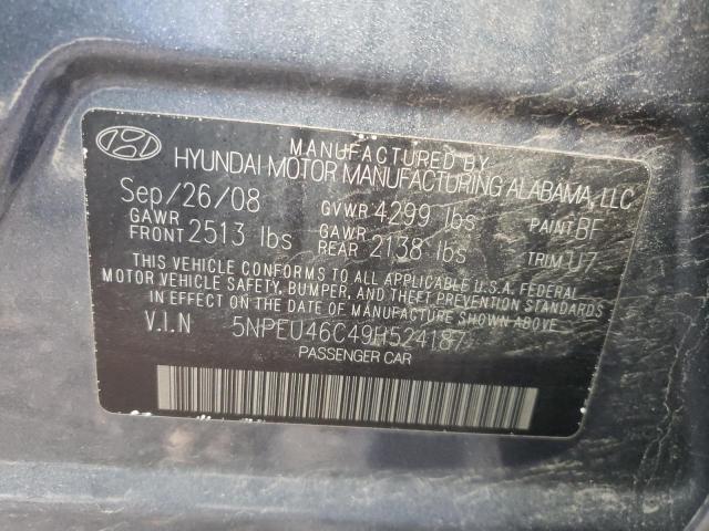 Photo 10 from auction – 2009 HYUNDAI SONATA SE with VIN 5NPEU46C49H524187