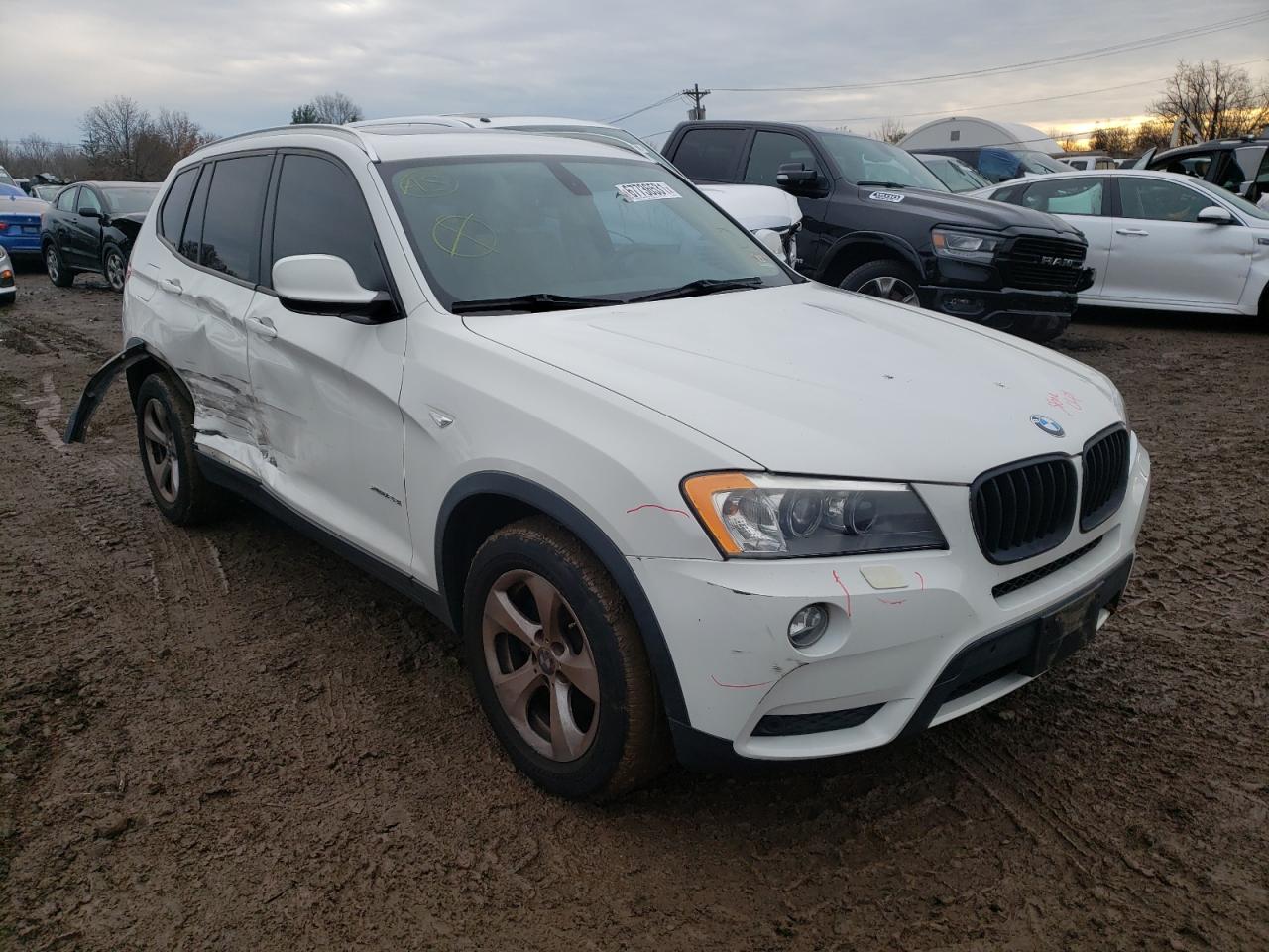 BMW X3 XDRIVE2 2011 with VIN 5UXWX5C55BL710439 - Photo from auction