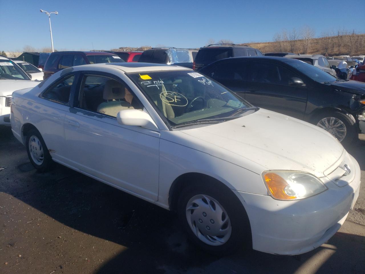 HONDA CIVIC EX 2002 with VIN 1HGEM21922L069553 - Photo from auction