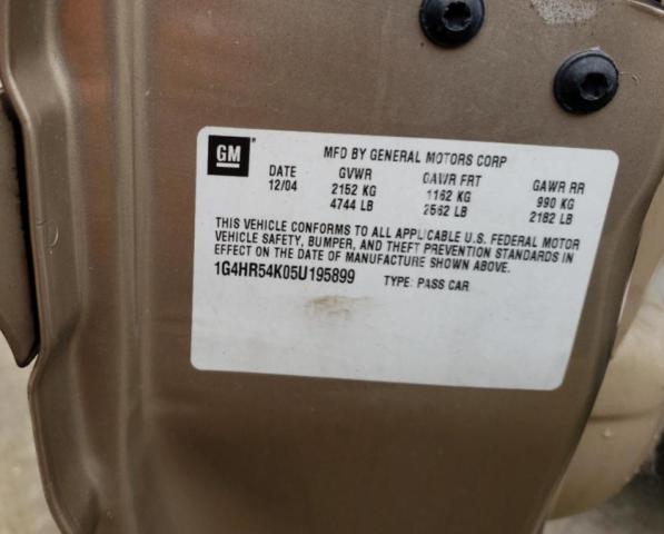 Photo 10 from auction – 2005 BUICK LESABRE LI with VIN 1G4HR54K05U195899