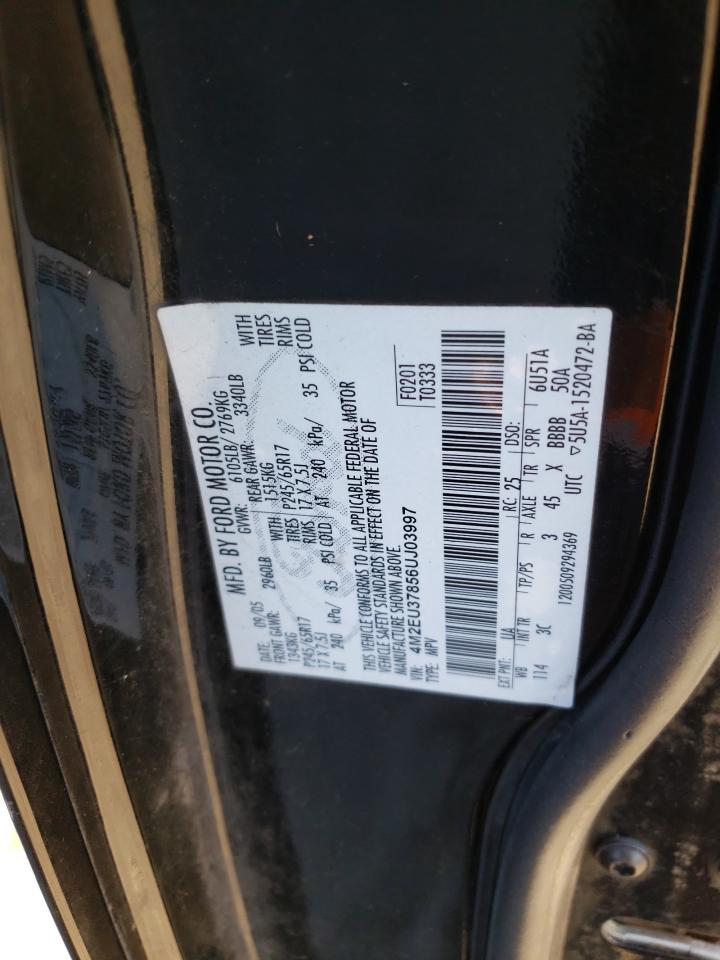 Photo 10 from auction – 2006 MERCURY MOUNTAINEE with VIN 4M2EU37856UJ03997