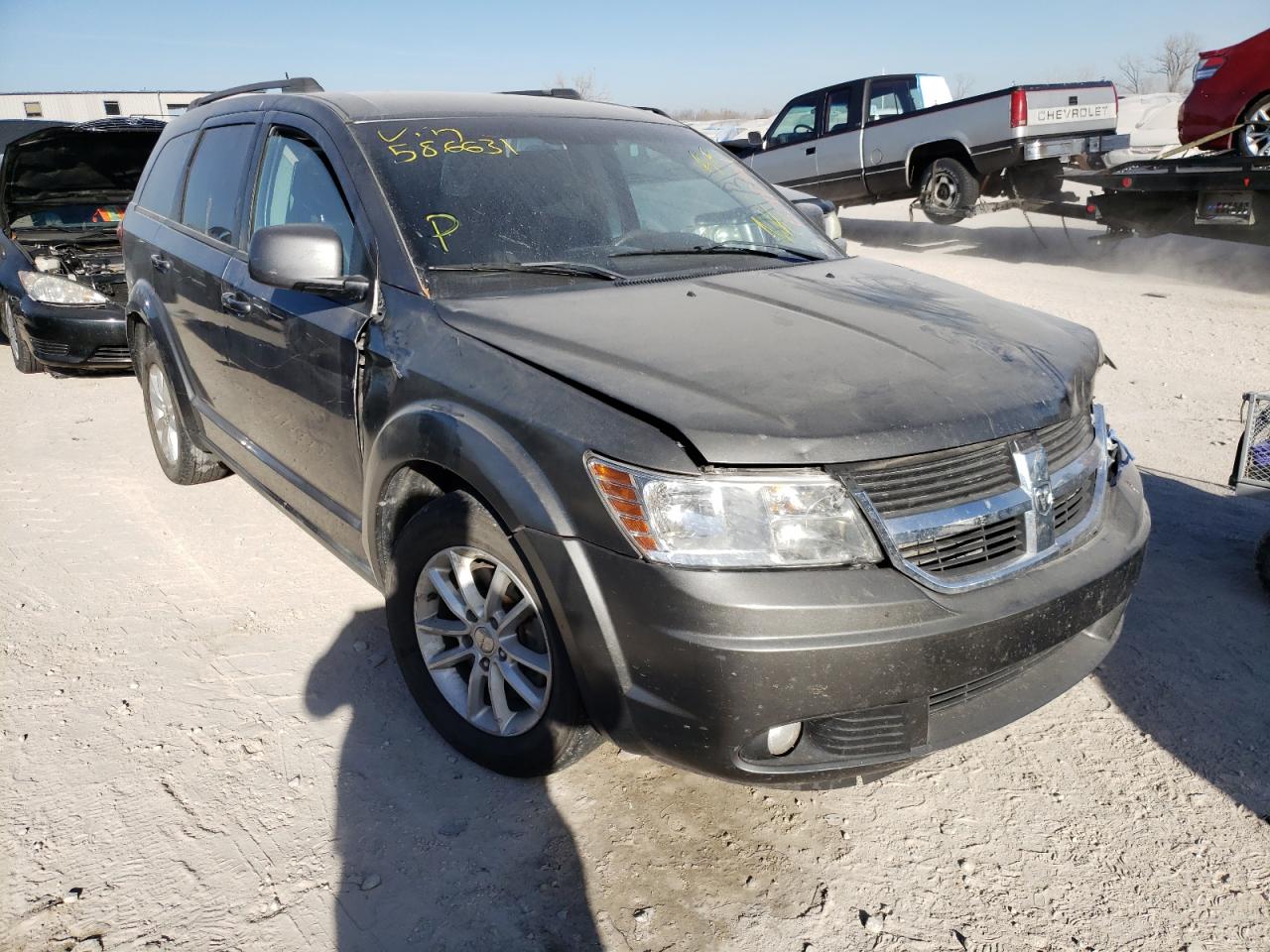 DODGE JOURNEY SX 2013 with VIN 3C4PDDBG7DT586631 - Photo from auction