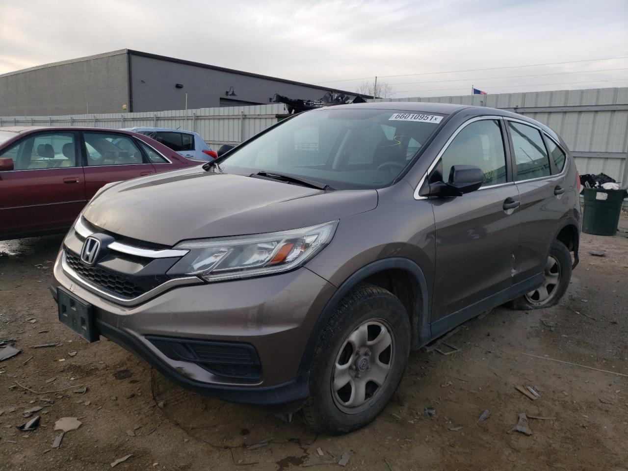 Photo 2 from auction – 2015 HONDA CR-V LX with VIN 5J6RM4H35FL072069