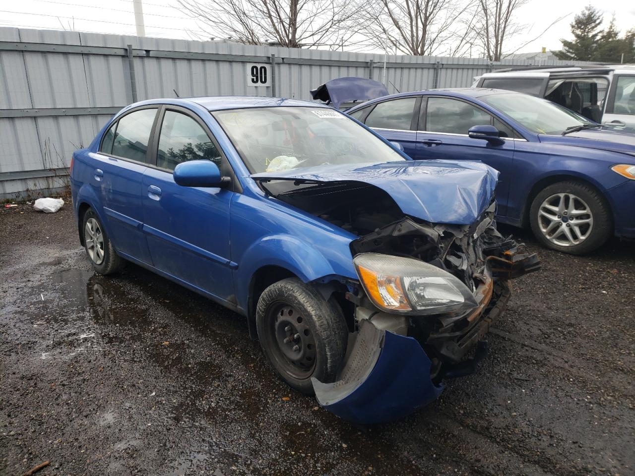 KIA RIO LX 2010 with VIN KNADH4B38A6596317 - Photo from auction