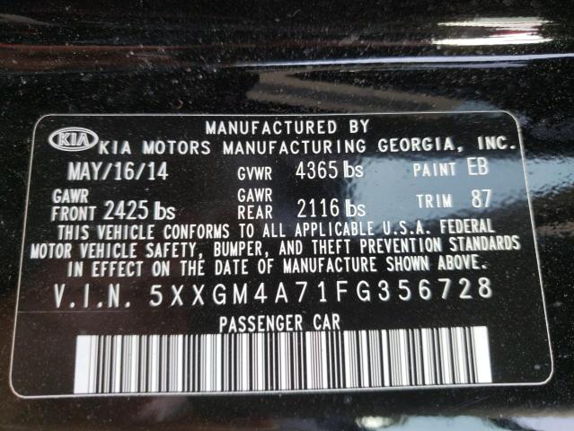 Photo 10 from auction – 2015 KIA OPTIMA LX with VIN 5XXGM4A71FG356728