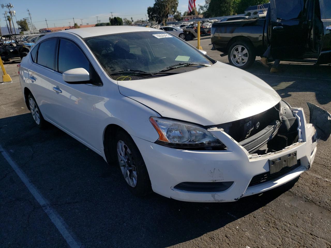NISSAN SENTRA S 2014 with VIN 3N1AB7AP8EY339592 - Photo from auction