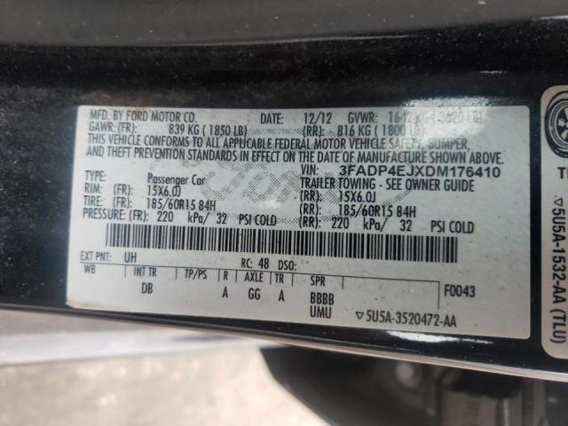 Photo 10 from auction – 2013 FORD FIESTA SE with VIN 3FADP4EJXDM176410