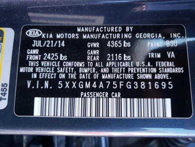 Photo 10 from auction – 2015 KIA OPTIMA LX with VIN 5XXGM4A75FG381695
