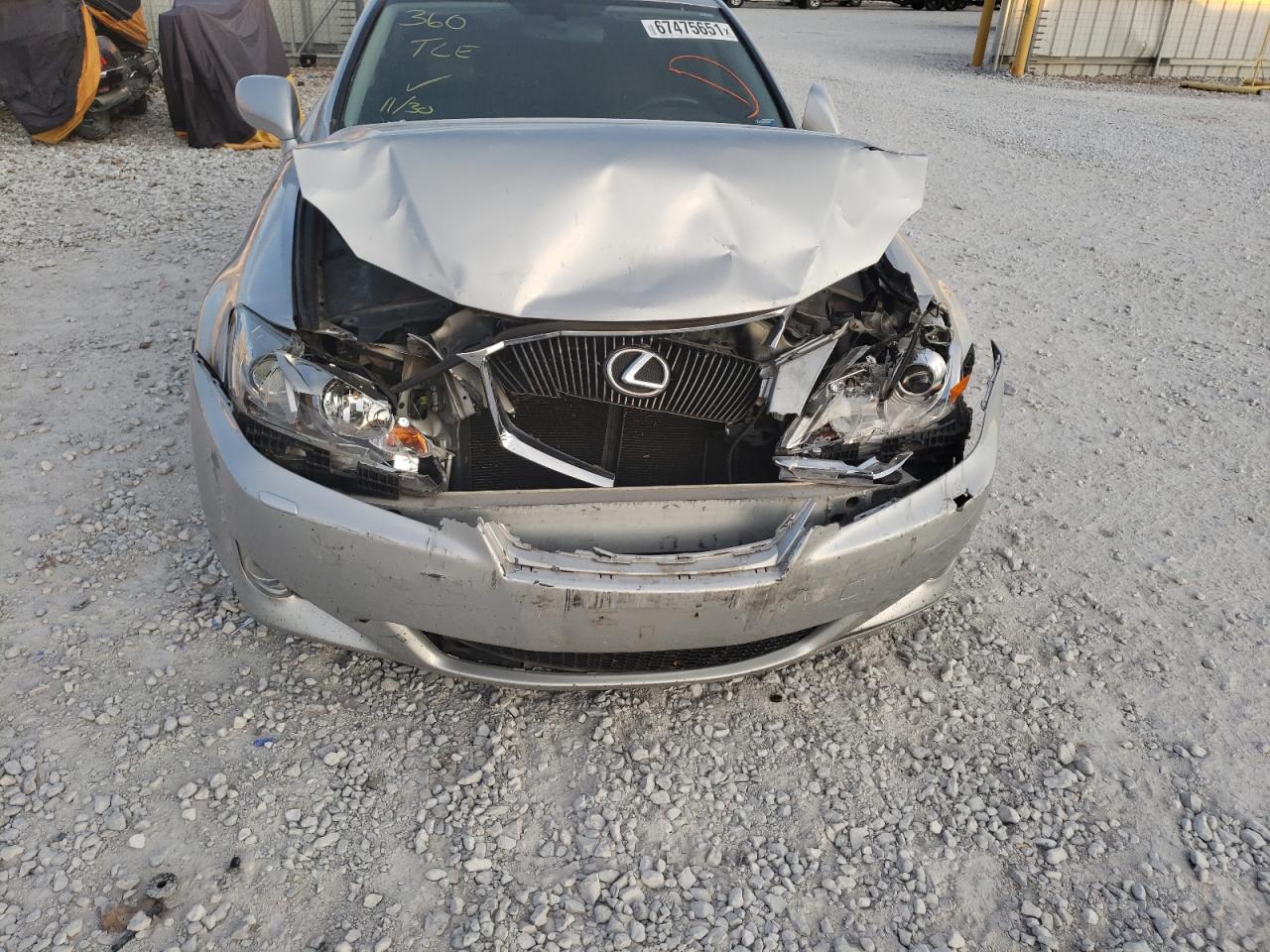 Photo 9 from auction – 2008 LEXUS IS 250 AWD with VIN JTHCK262482022917