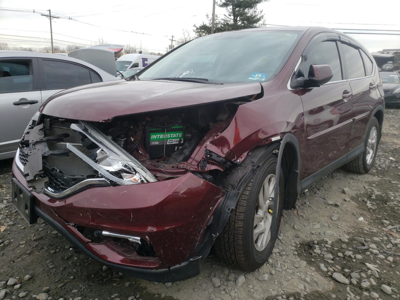 Photo 2 from auction – 2015 HONDA CR-V EX with VIN 2HKRM4H52FH703856