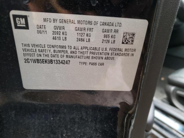 Photo 10 from auction – 2011 CHEVROLET IMPALA LT with VIN 2G1WB5EK9B1334247